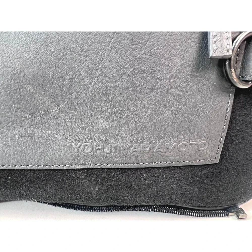 Yohji‎ Yamamoto Y-3 Black Leather Satchel Bicycle Bag